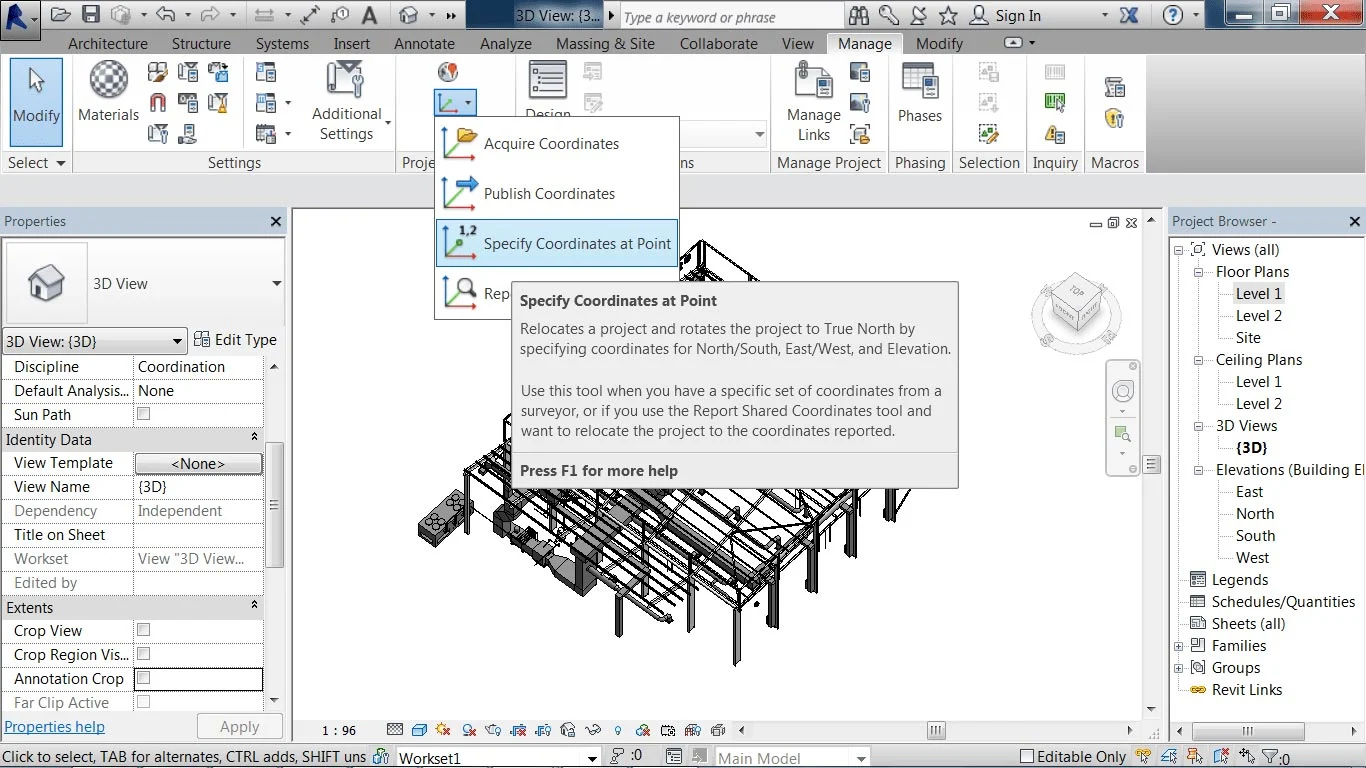 
										Revit’s mechanism for dealing with file positioning issues