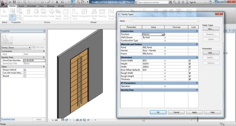 
										Revit Parametric Families: Check out the process of creating component family