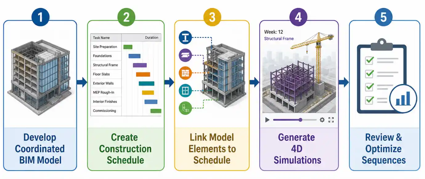 5-Step BIM-Based Construction Phasing Workflow 5-Step BIM-Based Construction Phasing Workflow