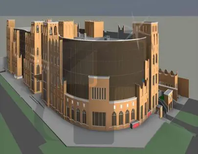 Architectural BIM Model Showing Interior Layout And Space Planning