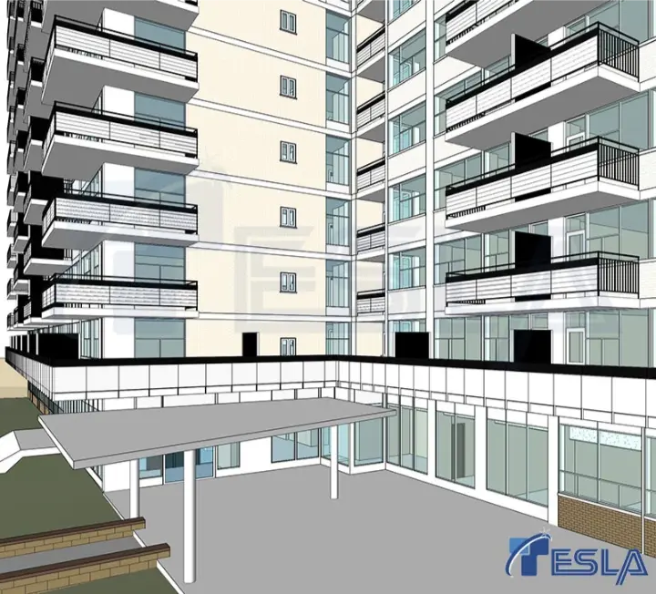 Architectural BIM Model Showing Detailed Building Information