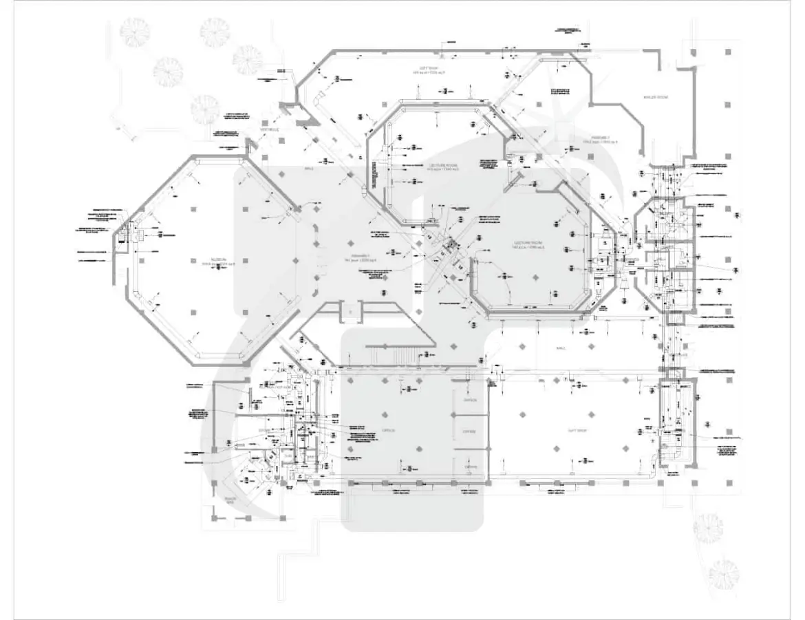 MEP CAD Drafting Drawing Showing Electrical Panel And Circuit Layout