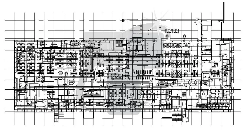MEP CAD Drafting Drawing Showing Mechanical And Electrical Coordination