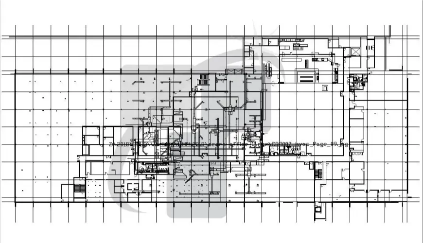 MEP CAD Drafting Drawing Showing Detailed Installation Information