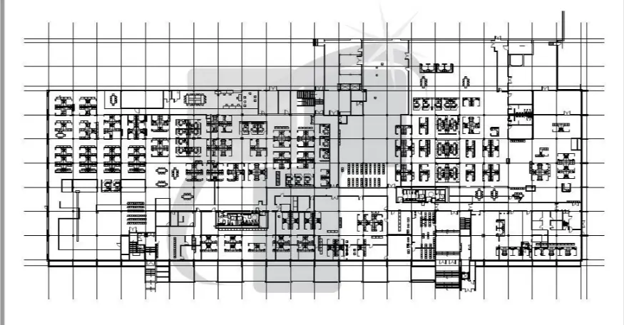 MEP CAD Drafting Drawing Showing As Built Building Services Layout