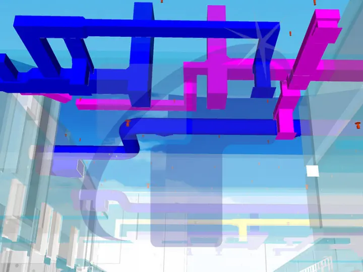 Multi Discipline BIM Model Showing Structured Coordination Of Building Services