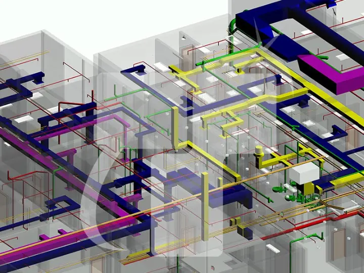 MEP BIM Model Showing As Built MEP Services Layout
