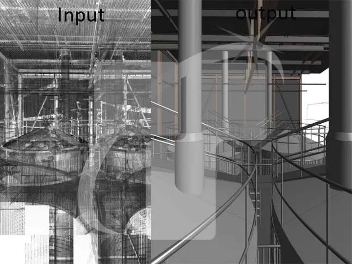 Scan to BIM model prepared for BIM coordination workflows