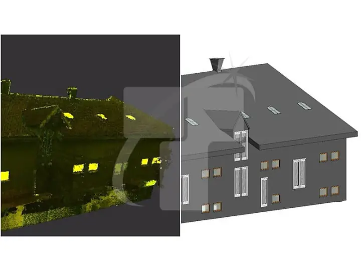 Laser scan based BIM model representing as built conditions