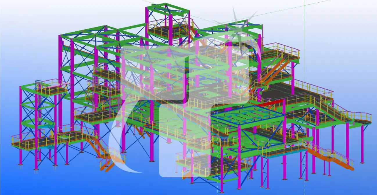 Structural engineering design illustrating foundation details